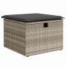 Ensemble de canapé de jardin 5 pcs Gris clair polyrotin 566337566337