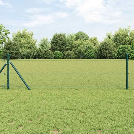 Poteau de clôture. Gris 50 x 0,4 m (maillage de 13 mm) 566367566367