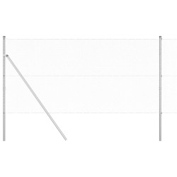 Poteau de clôture. Argenté 10 x 1,4 m (treillis de 13 mm) Acier 566374566374