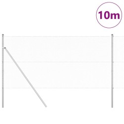 Poteau de clôture. Argenté 10 x 1,4 m (treillis de 13 mm) Acier 566374566374
