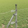 Poteau de clôture. Argenté 50 x 0,8 m (maillage 36 mm) Acier 566384566384