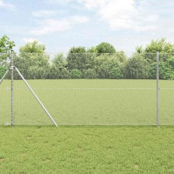 Poteau de clôture. Argenté 50 x 1 m (maillage de 13 mm) Acier 566388566388
