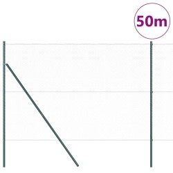 Poteau de clôture. Gris 50 x 1,5 m (maillage de 25 mm) 566426566426