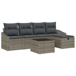 Ensemble de Canapés avec coussin avec stockage Gris polyrotin 566488566488