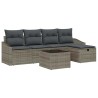 Ensemble de Canapés avec coussin avec stockage Gris polyrotin 566488566488