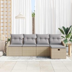 Ensemble de Canapés avec coussin avec stockage Beige polyrotin 566538566538