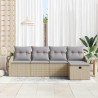 Ensemble de Canapés avec coussin avec stockage Beige polyrotin 566538566538