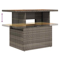 Ensemble de canapé de jardin 6 pcs Gris Poly rotin 566703566703