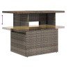 Ensemble de canapé de jardin 6 pcs Gris Poly rotin 566703566703