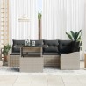 Ensemble de canapé de jardin 6 pcs Gris clair et gris foncé 566711566711