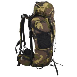 Sac à dos de randonnée vert camouflage 100 L tissu oxford 566745566745