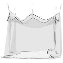 Moustiquaire d'extérieur 220 mailles noire 300 x 300 x 250 cm 566748566748