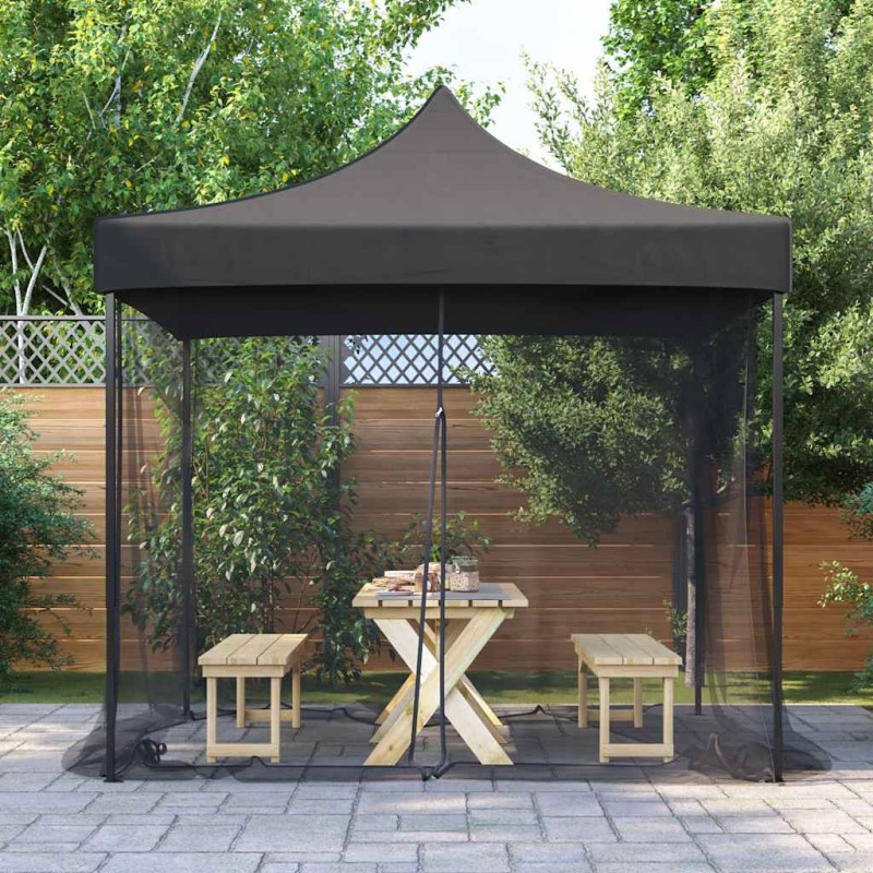 Moustiquaire d'extérieur 220 mailles noire 300 x 300 x 200 cm 566829566829