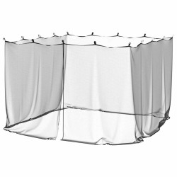 Moustiquaire d'extérieur 220 mailles noire 300 x 300 x 200 cm 566829566829