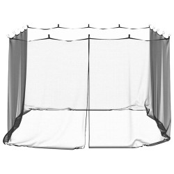 Moustiquaire d'extérieur 220 mailles noire 300 x 300 x 200 cm 566829566829