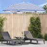 Parasol de plage Bleu et Blanc 263 x 263 x 272 cm 566832566832