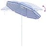 Parasol de plage Bleu et Blanc 263 x 263 x 272 cm 566832566832