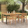 Table de jardin Naturel et Noir 180 x 90 x 75 cm 566836566836