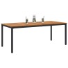 Table de jardin Naturel et Noir 200 x 90 x 75 cm 566837566837