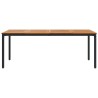 Table de jardin Naturel et Noir 200 x 90 x 75 cm 566837566837