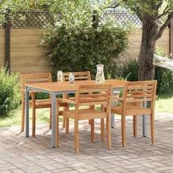 Table de jardin Naturel et gris 150 x 90 x 75 cm 566838566838