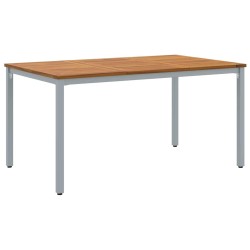 Table de jardin Naturel et gris 150 x 90 x 75 cm 566838566838