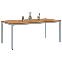 Table de jardin Naturel et gris 180 x 90 x 75 cm 566839566839