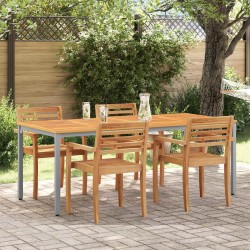Table de jardin Naturel et gris 200 x 90 x 75 cm 566840566840