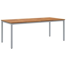 Table de jardin Naturel et gris 200 x 90 x 75 cm 566840566840