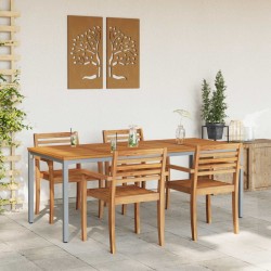 Table de jardin Naturel et gris 200 x 90 x 75 cm 566840566840