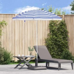 Parasol de plage Bleu et Blanc 206 x 206 x 212 cm 566843566843