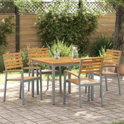 Chaise de jardin 4 pcs Marron 56 x 57 x 87 cm 566853566853