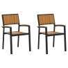 Chaise empilable 2 pcs Marron 56 x 57 x 87 cm 566854566854