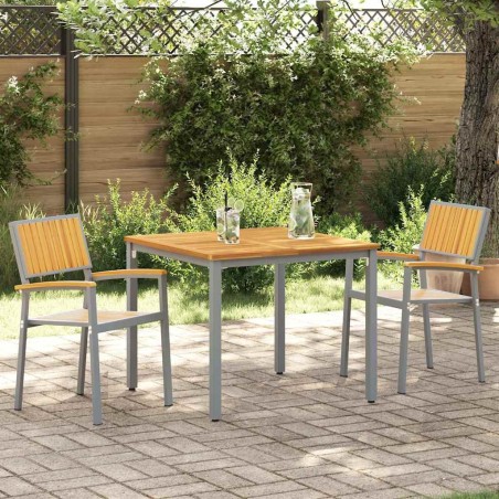Chaise empilable 2 pcs Marron 56 x 57 x 87 cm 566855566855