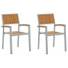 Chaise empilable 2 pcs Marron 56 x 57 x 87 cm 566855566855