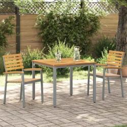 Chaise de jardin 2 pcs Marron 56 x 57 x 87 cm 566856566856