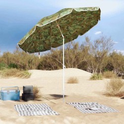 Parasol de plage Camouflage 263 x 263 x 272 cm 566858566858