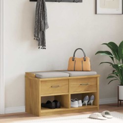Banc de couloir SANDNES 87x40x50 cm bois de pin massif 566866566866