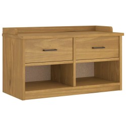 Banc de couloir SANDNES 87x40x50 cm bois de pin massif 566866566866