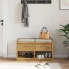 Banc de couloir SANDNES 87x40x50 cm bois de pin massif 566866566866