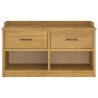Banc de couloir SANDNES 87x40x50 cm bois de pin massif 566866566866