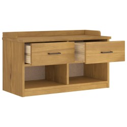 Banc de couloir SANDNES 87x40x50 cm bois de pin massif 566866566866