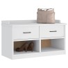 Banc de couloir SANDNES blanc 87x40x50 cm bois de pin massif 566867566867