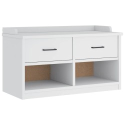 Banc de couloir SANDNES blanc 87x40x50 cm bois de pin massif 566867566867