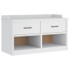 Banc de couloir SANDNES blanc 87x40x50 cm bois de pin massif 566867566867