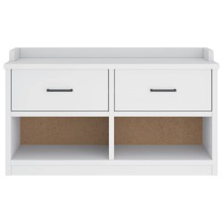 Banc de couloir SANDNES blanc 87x40x50 cm bois de pin massif 566867566867
