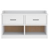Banc de couloir SANDNES blanc 87x40x50 cm bois de pin massif 566867566867