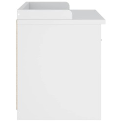 Banc de couloir SANDNES blanc 87x40x50 cm bois de pin massif 566867566867