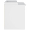 Banc de couloir SANDNES blanc 87x40x50 cm bois de pin massif 566867566867