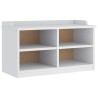 Banc de couloir SANDNES blanc 87x40x50 cm bois de pin massif 566868566868